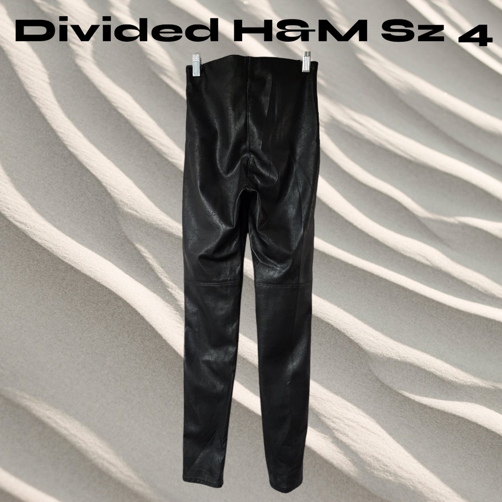 Divided H&M Faux Leather Women's Pants Sz 4